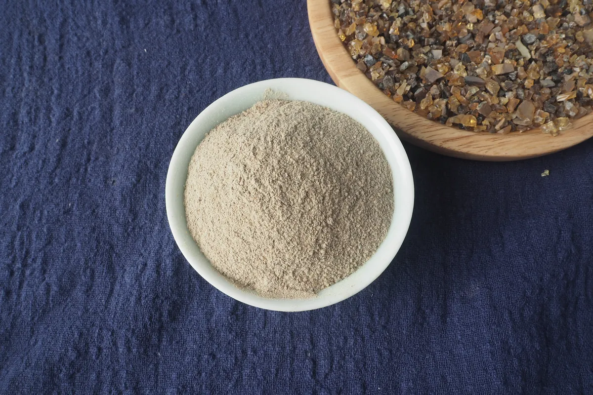 树脂颗粒与香粉实拍